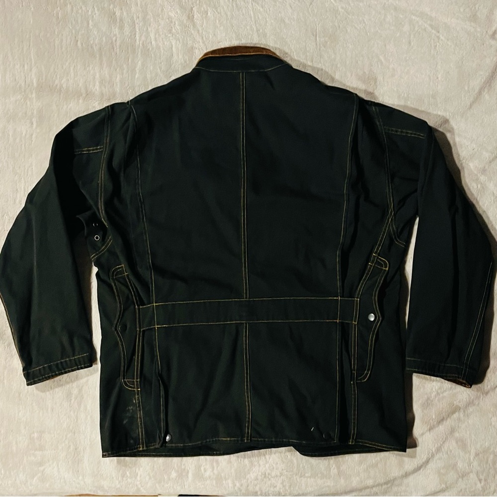 Vintage Polo Ralph Lauren Black Chore Coat Barn Jacket Men’s Size Medium - Picture 2 of 4